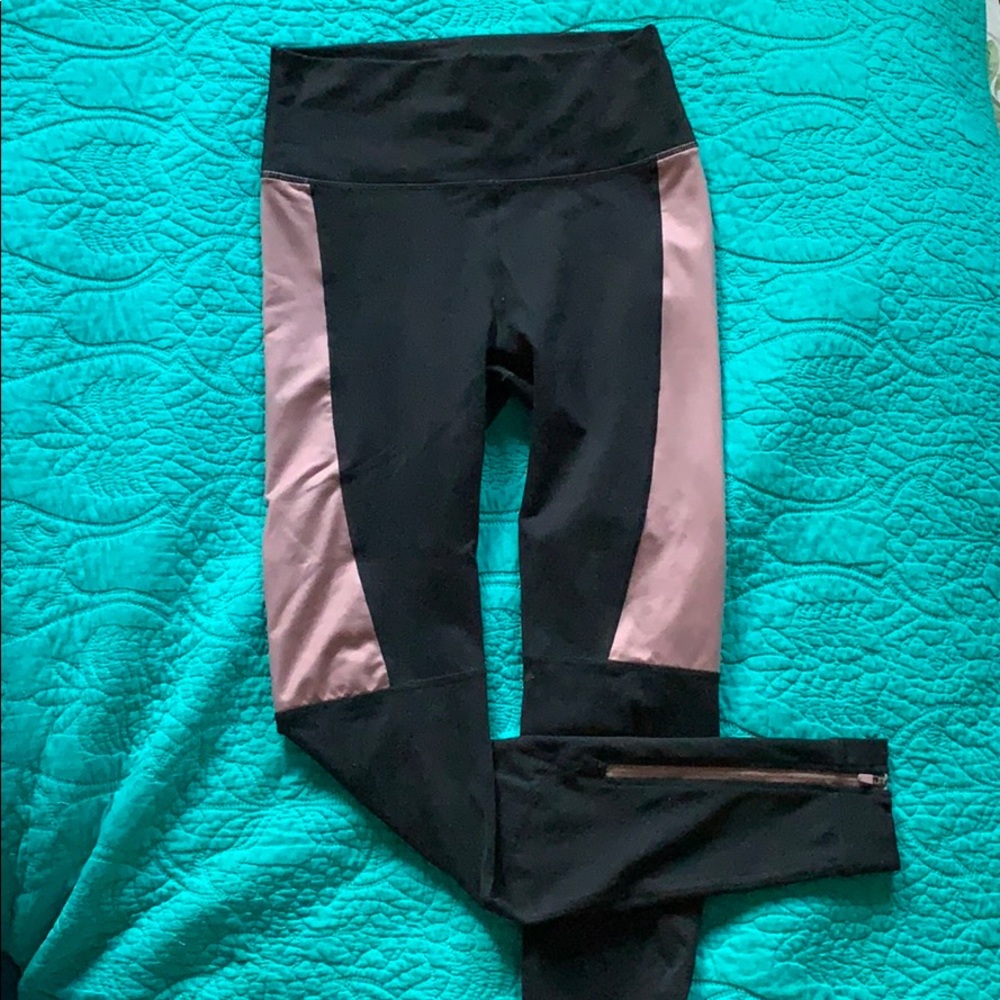 Fabletics Pink Panel Leggings